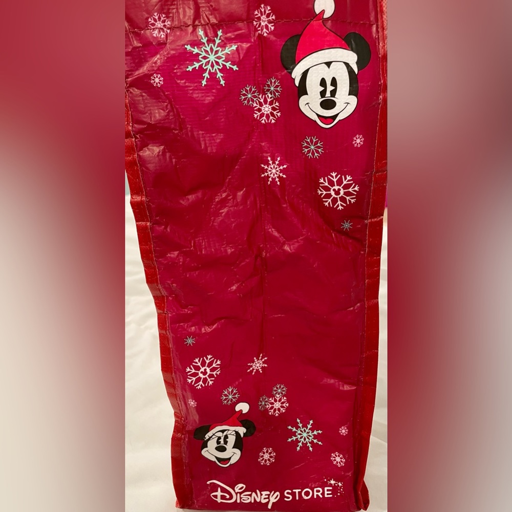 Disney Store Mickey and Minnie Reusable Holiday Tote - Picture 4 of 7